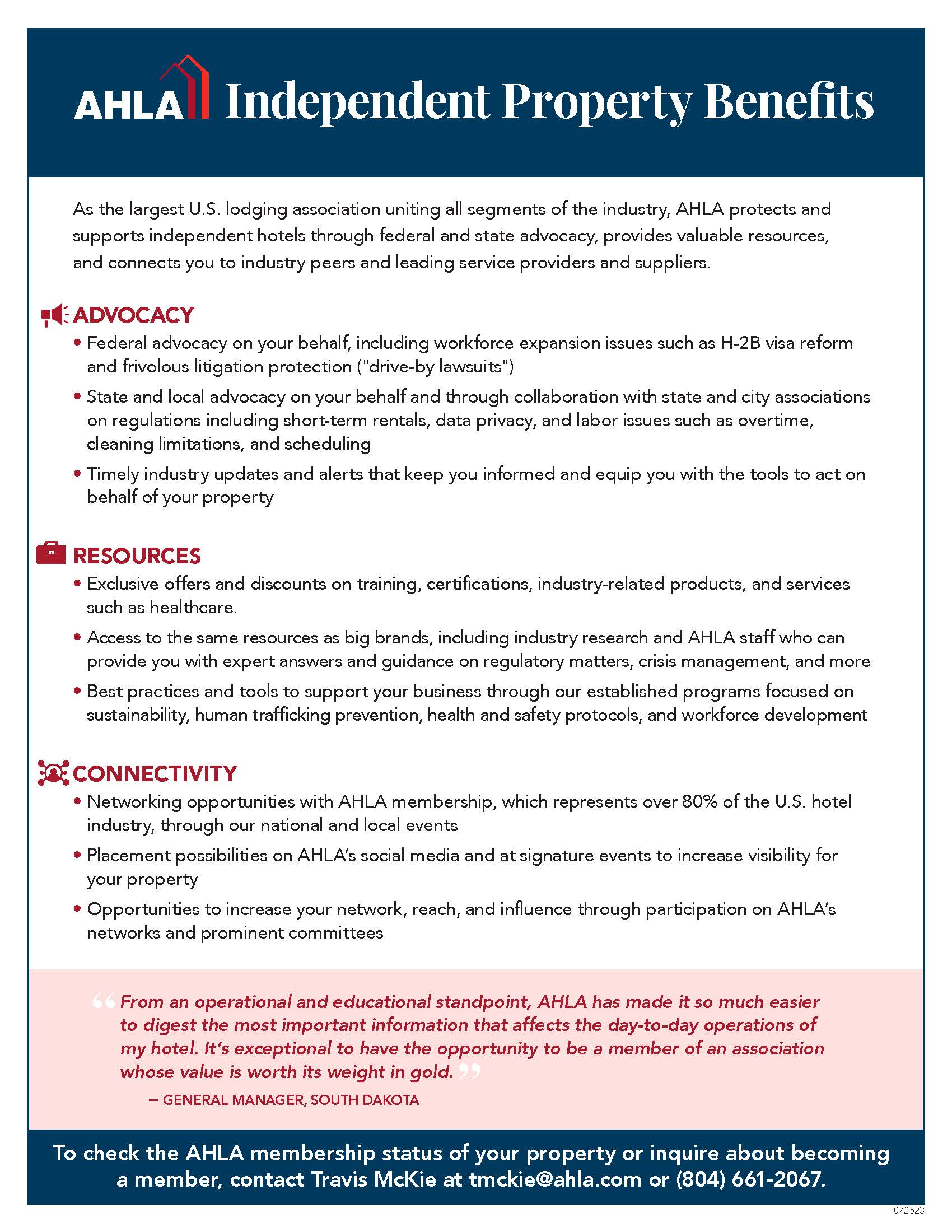 one pager