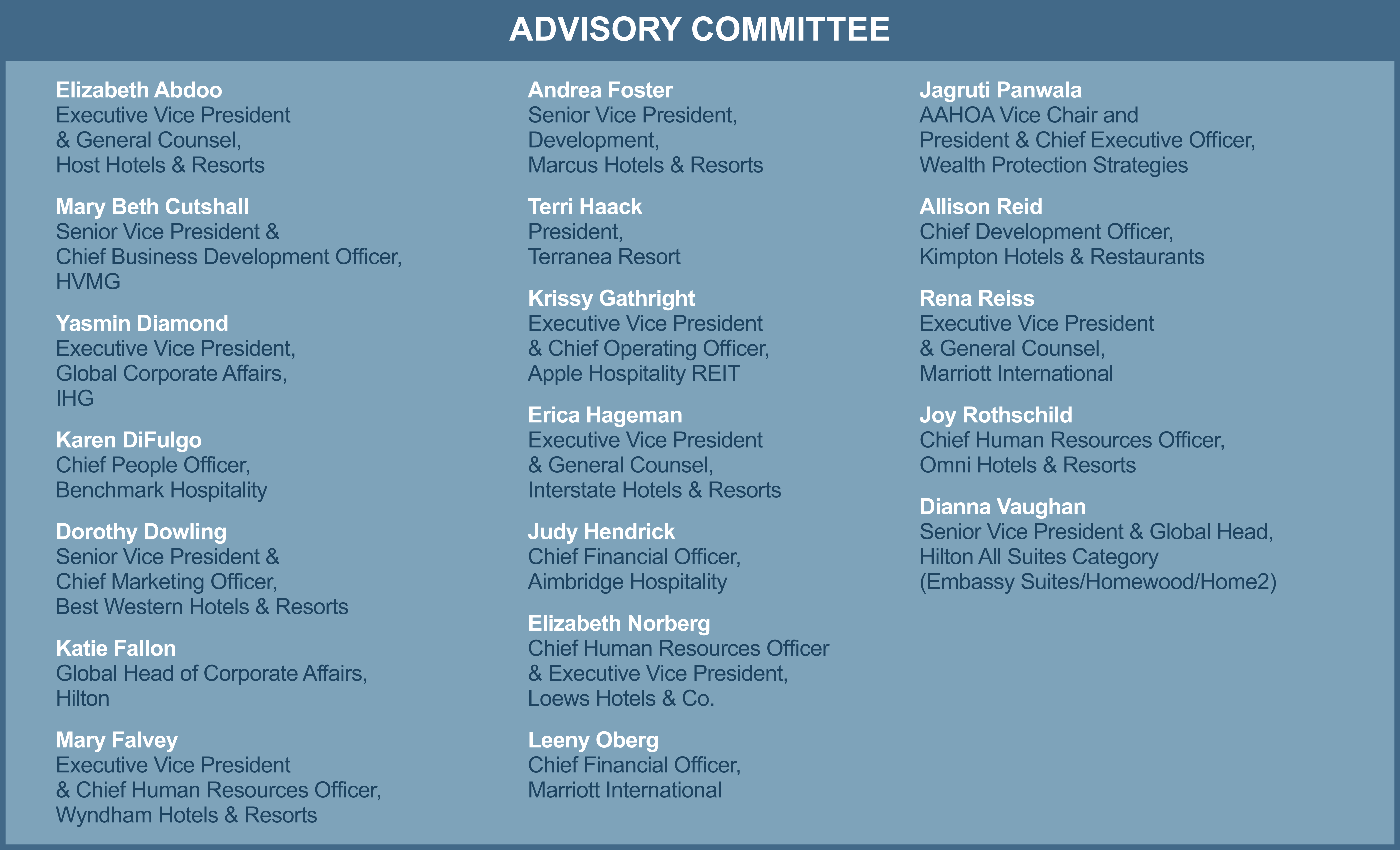 ForWard Advisory Committee