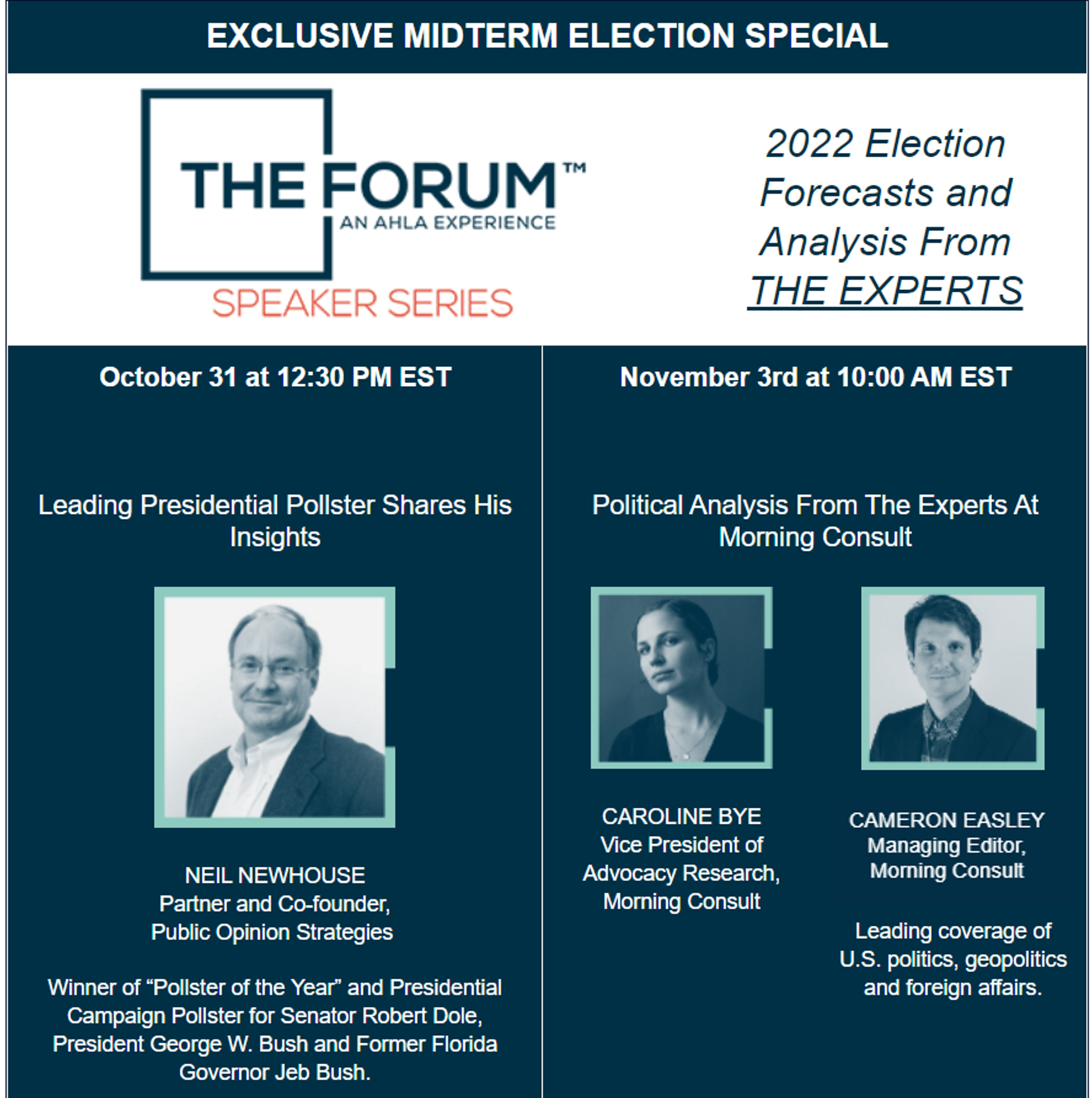 forum speaker series