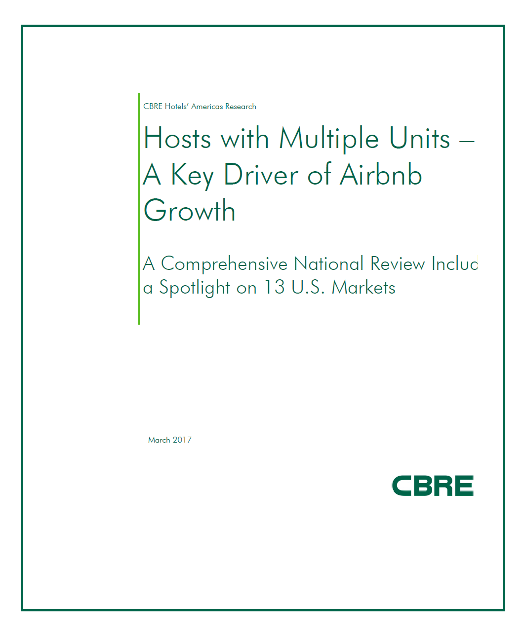 CBRE Study