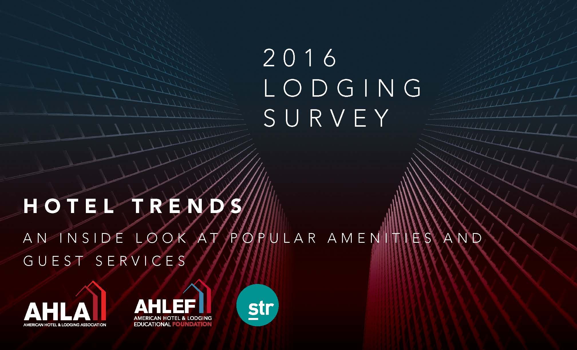 Cover for 2016 lodging survey