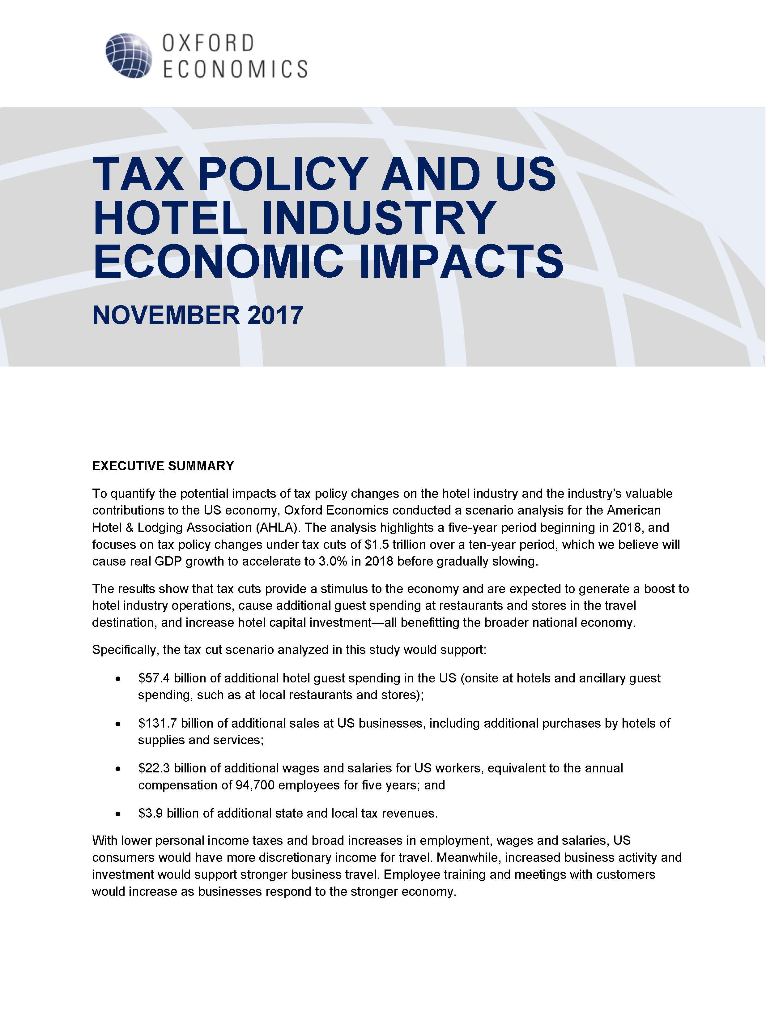 cover for 2017 tax policy report