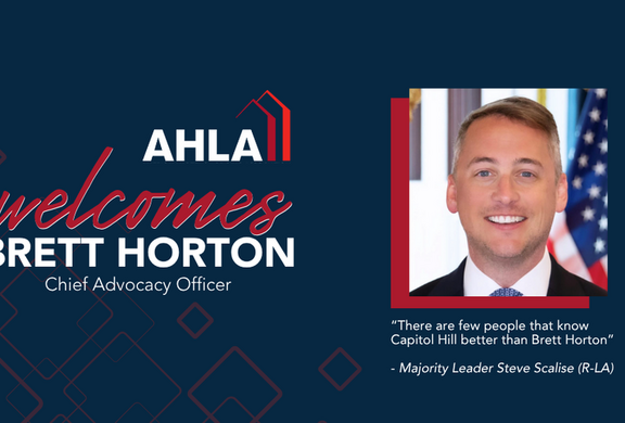 AHLA welcomes Brett Horton - Chief Advocacy Officer
